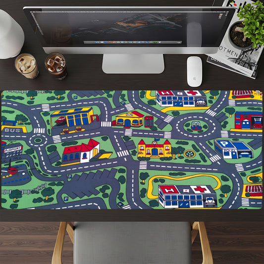 80's Nostalgia City Map Desk Pad - HEYITSTRENDY