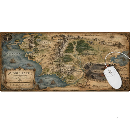 The Middle Earth Map in Color