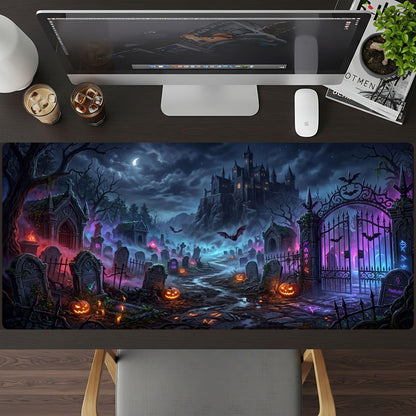 A Spooky Halloween Night Desk Pad