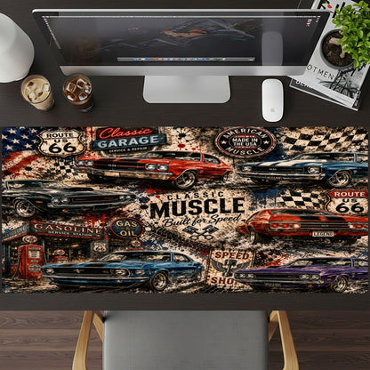 Classic Muscle Cars Desk Pad