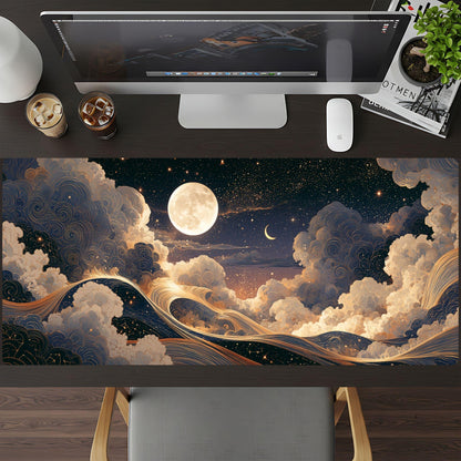 The Enchanted Night Sky Desk Pad
