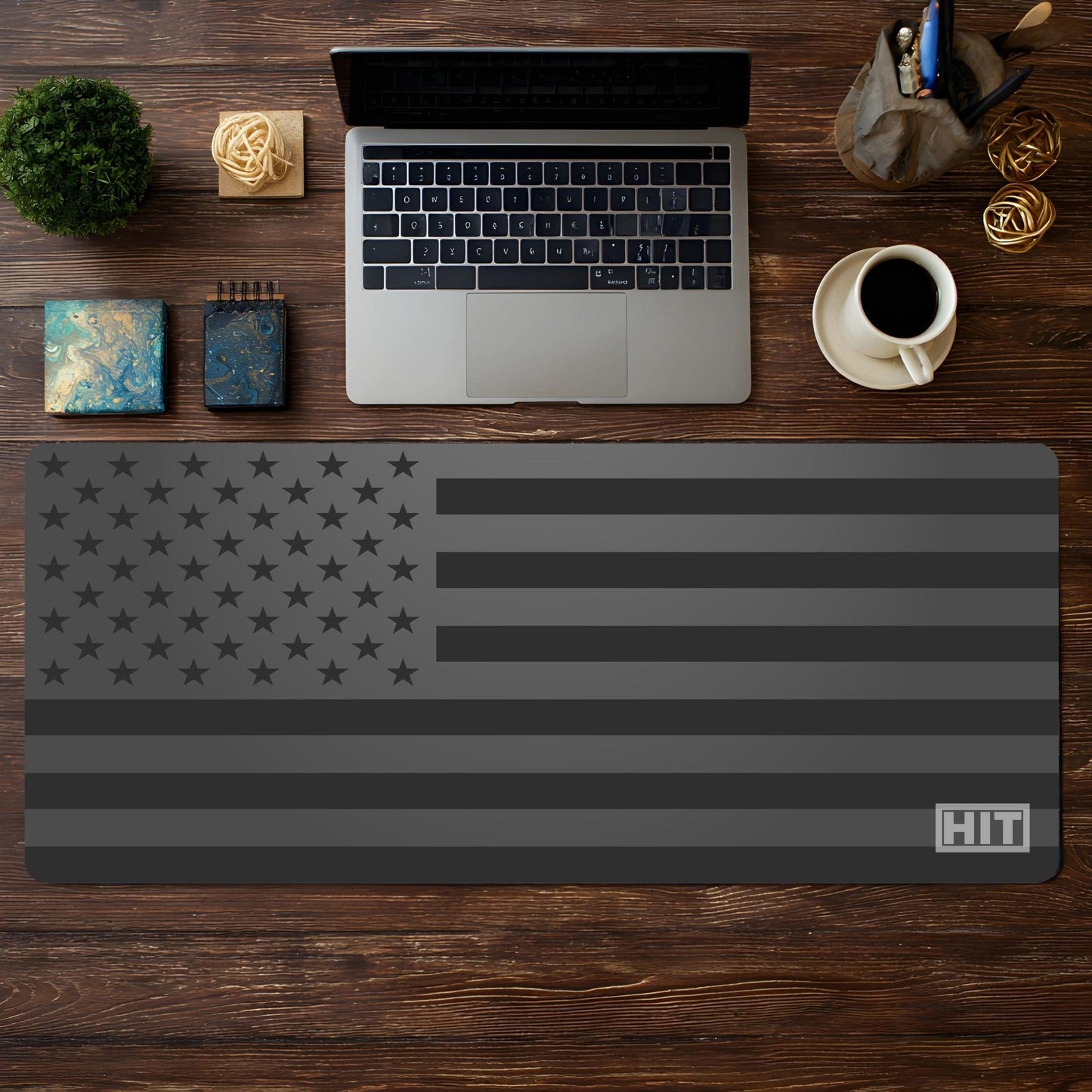 Grey American Flag
