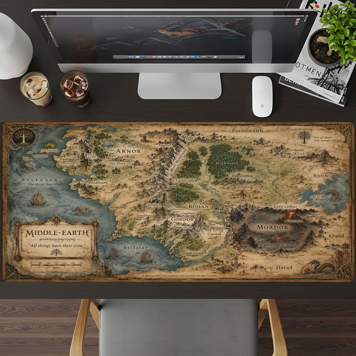 The Middle Earth Map in Color