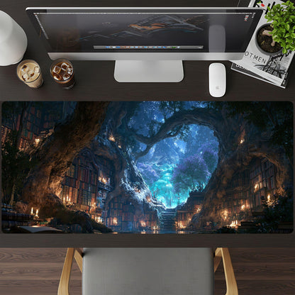 The Enchanted Bookcase Desk Pad