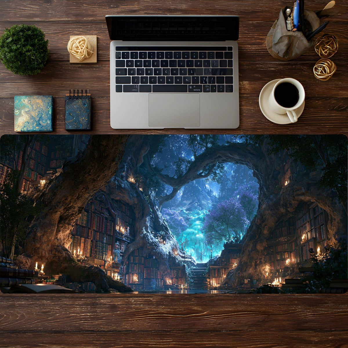 The Enchanted Bookcase Desk Pad