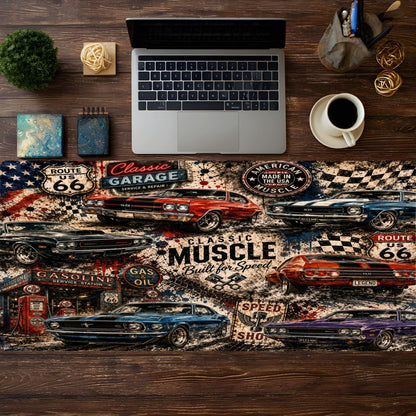 Classic Muscle Cars Desk Pad