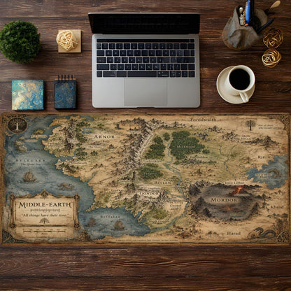 The Middle Earth Map in Color