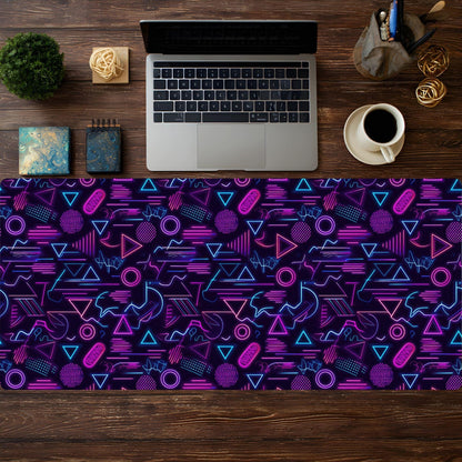 Neon 80's Desk Pad