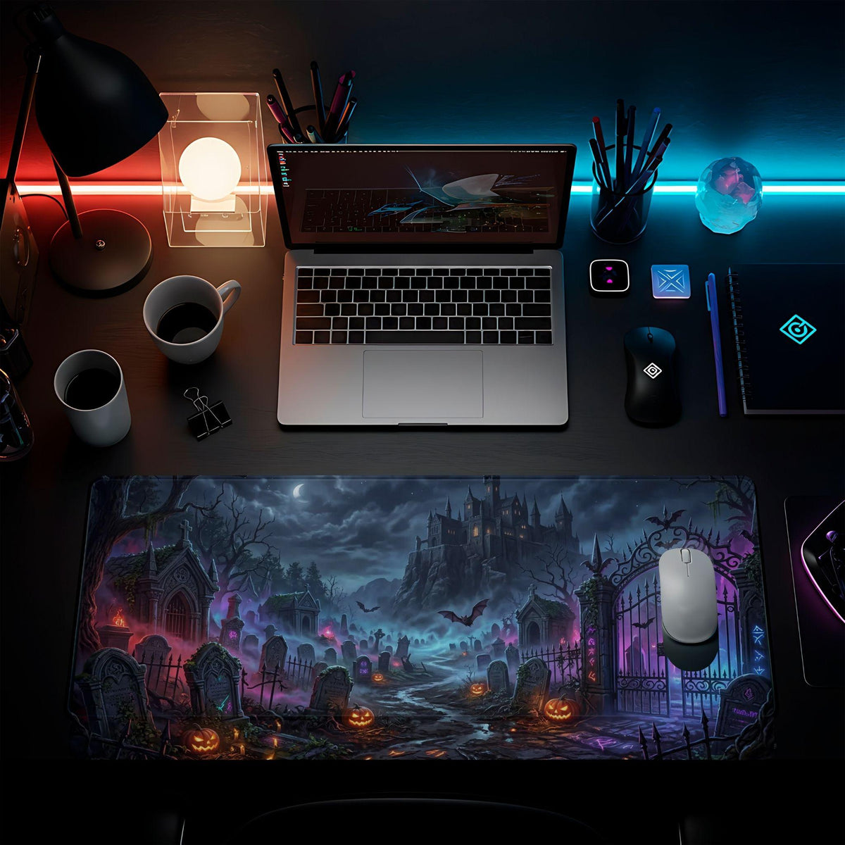 A Spooky Halloween Night Desk Pad