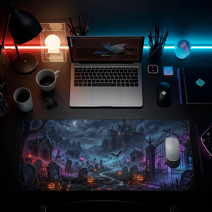 A Spooky Halloween Night Desk Pad