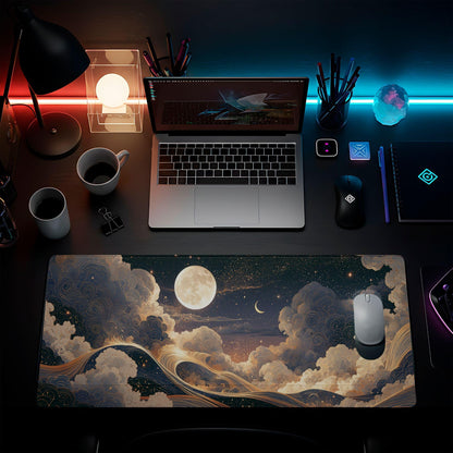 The Enchanted Night Sky Desk Pad