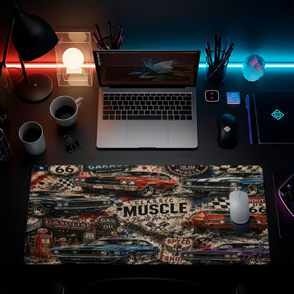 Classic Muscle Cars Desk Pad
