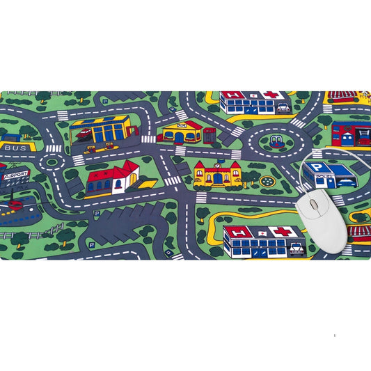 80's Nostalgia City Map Desk Pad - HEYITSTRENDY