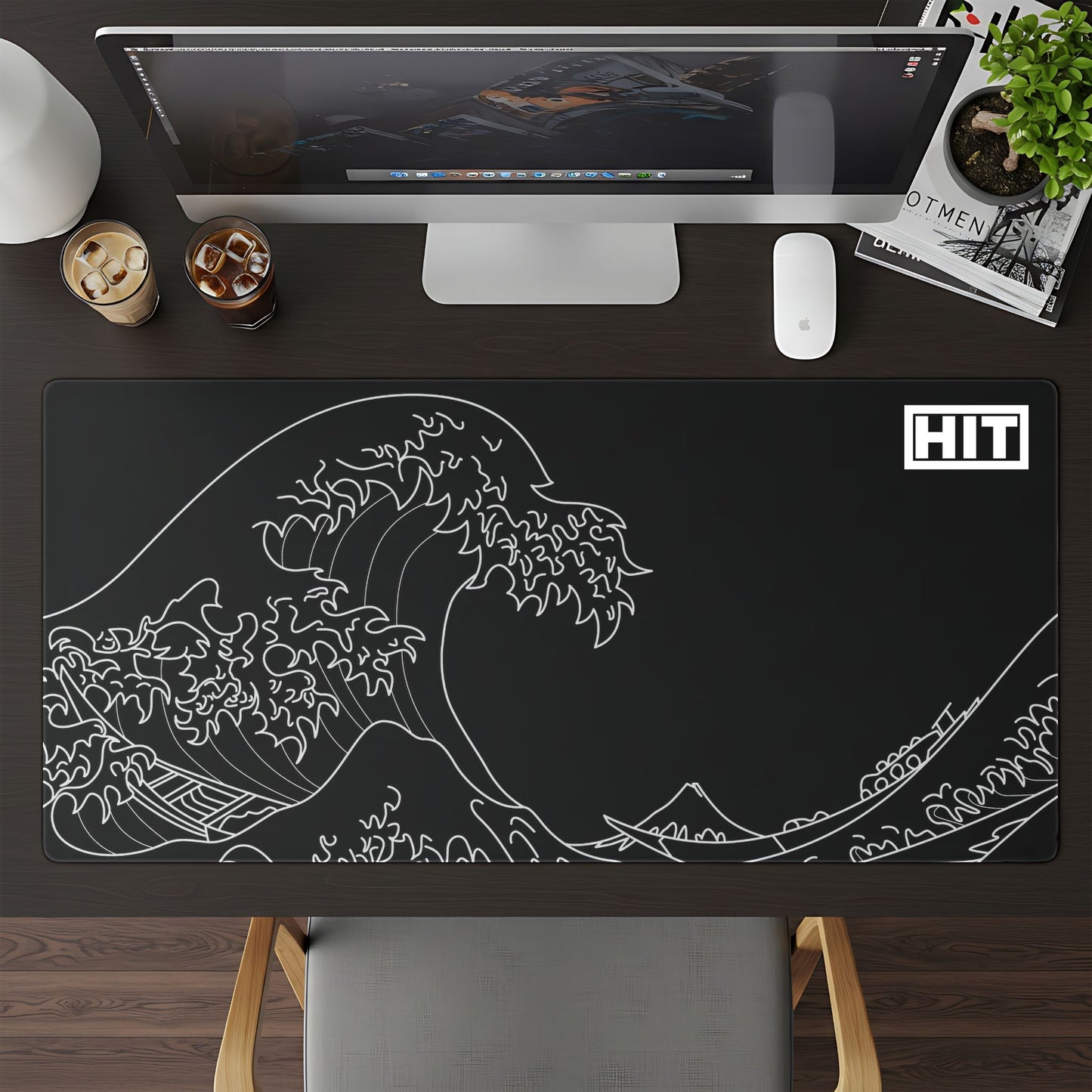 The Great Wave in Black and White