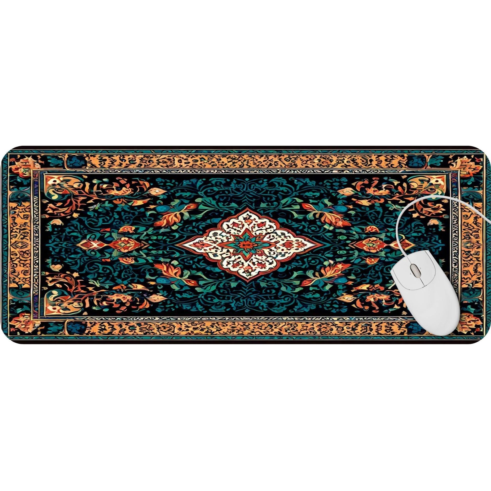 Blue and Gold Persian Rug - HEYITSTRENDY