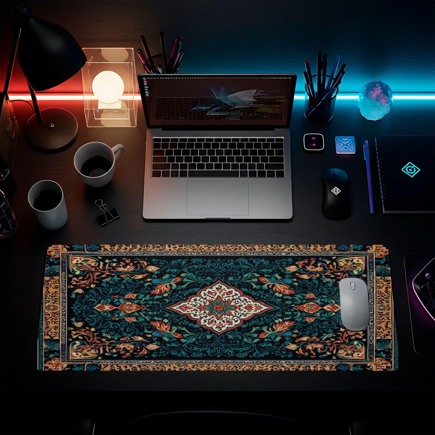 Blue and Gold Persian Rug - HEYITSTRENDY