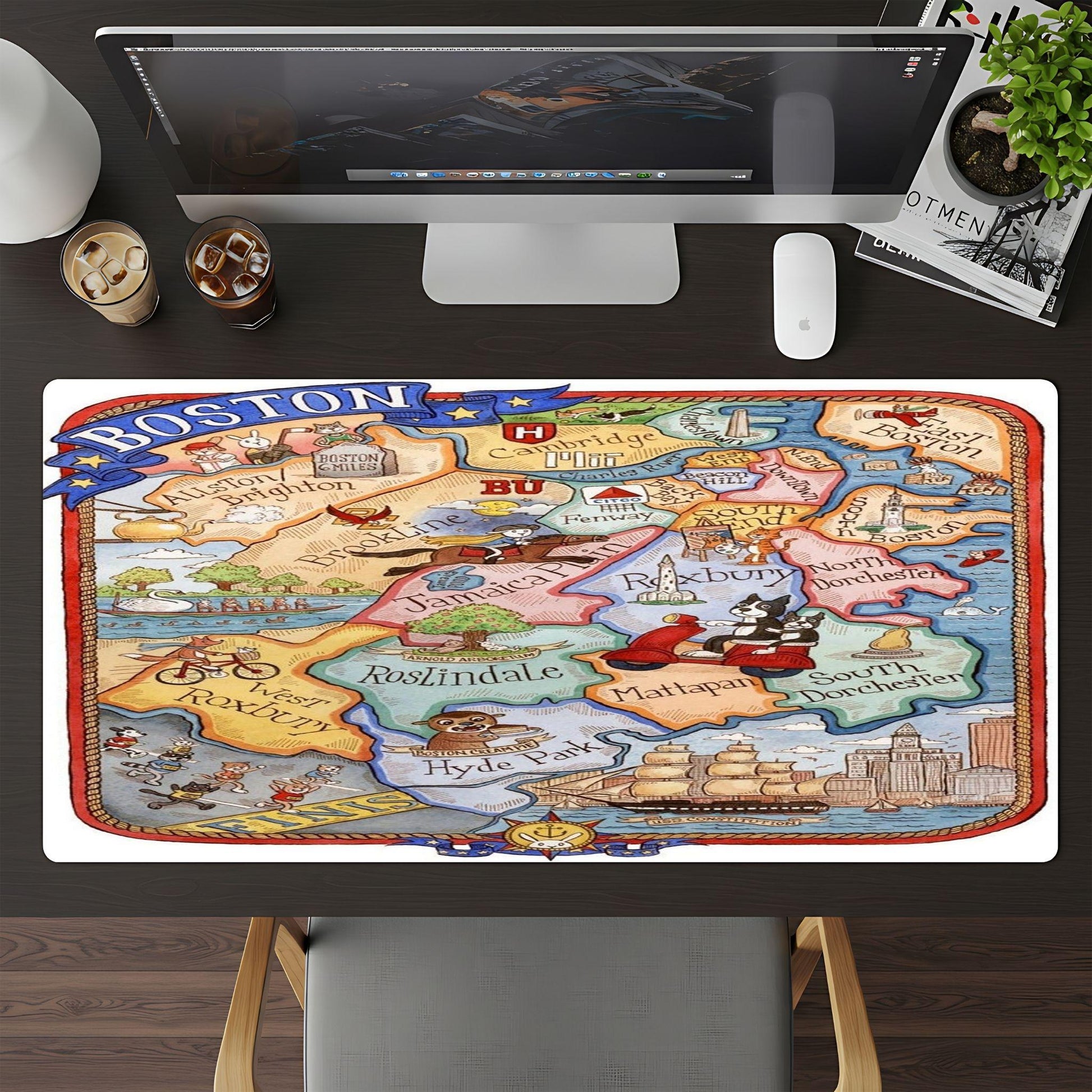 Boston Drawing Map - HEYITSTRENDY