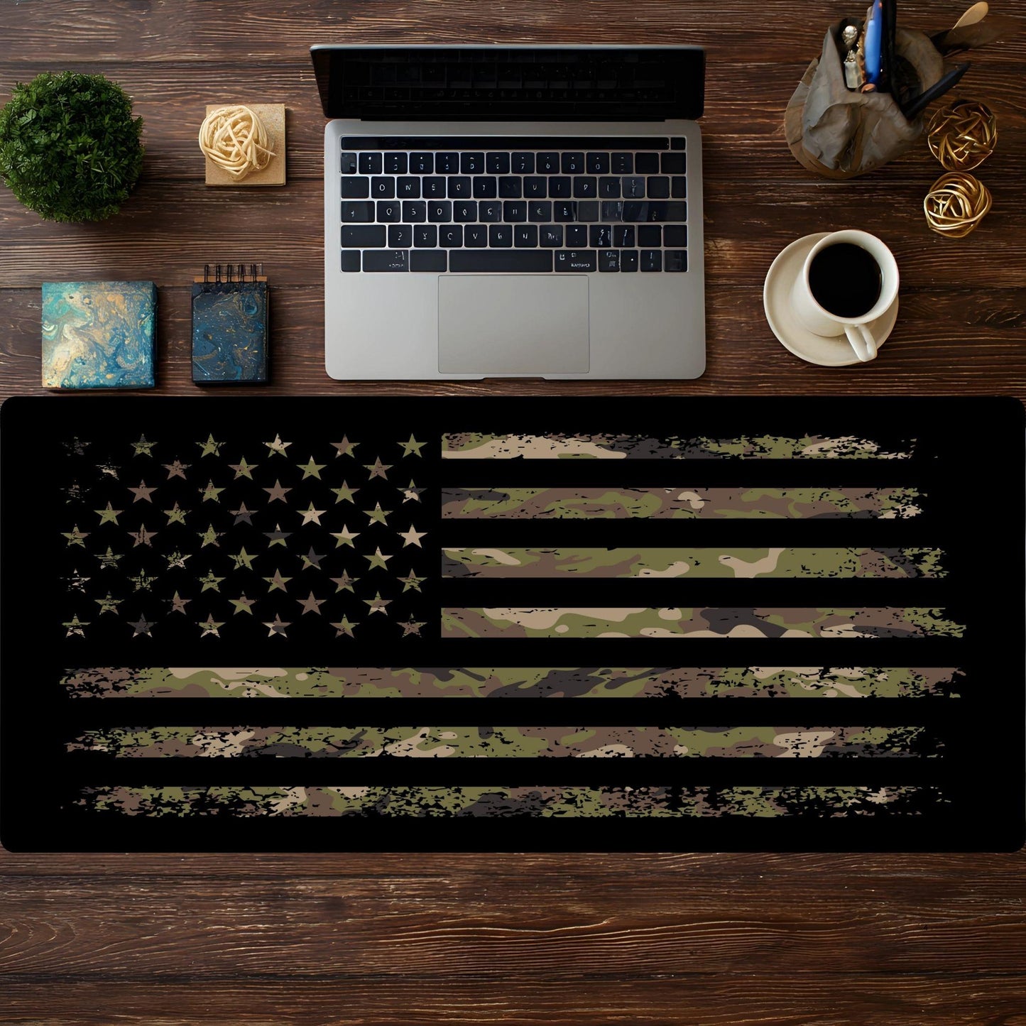 Camo USA Flag Desk Pad - HEYITSTRENDY