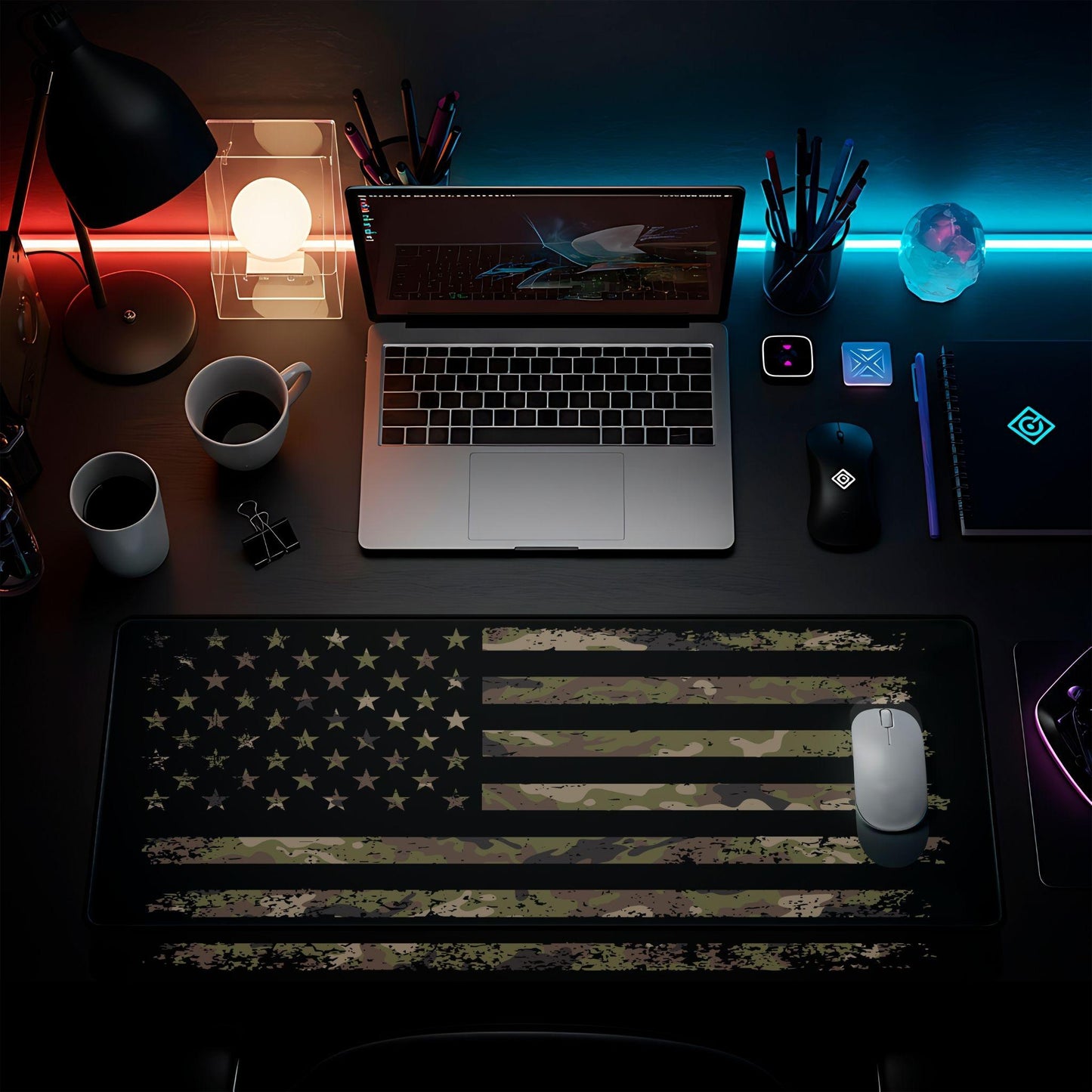 Camo USA Flag Desk Pad - HEYITSTRENDY