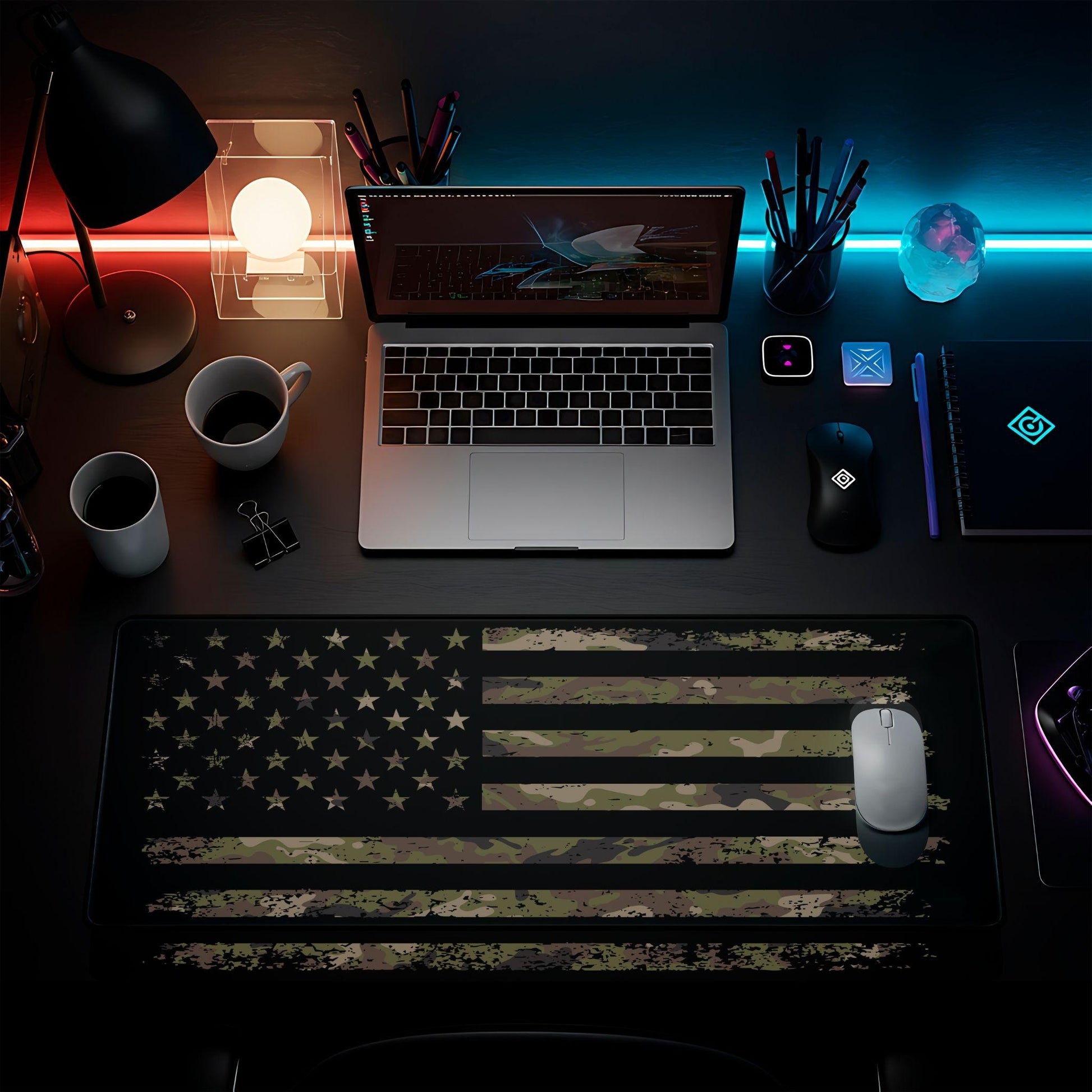 Camo USA Flag Desk Pad - HEYITSTRENDY