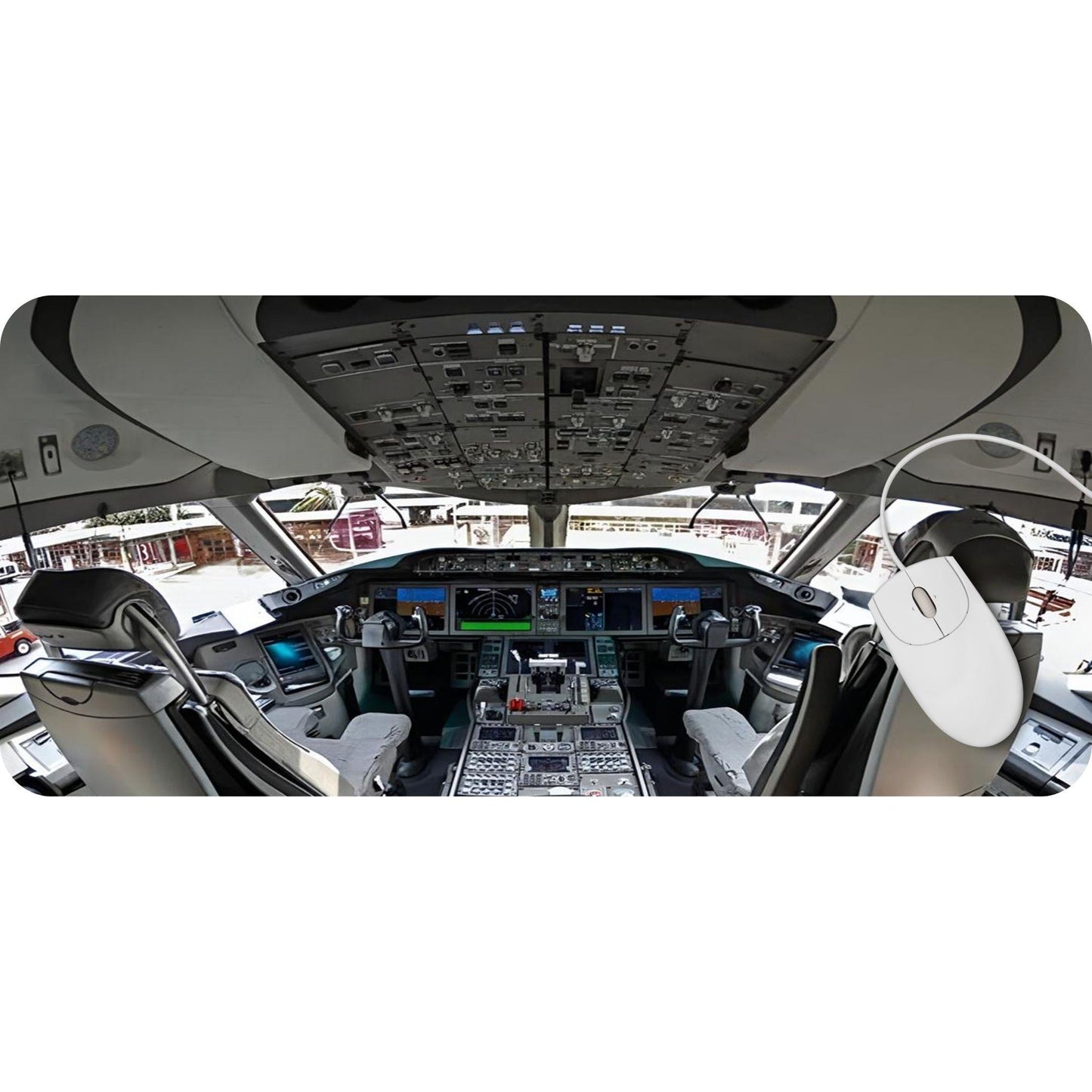 Commercial Airplane Cockpit Desk Pad - HEYITSTRENDY