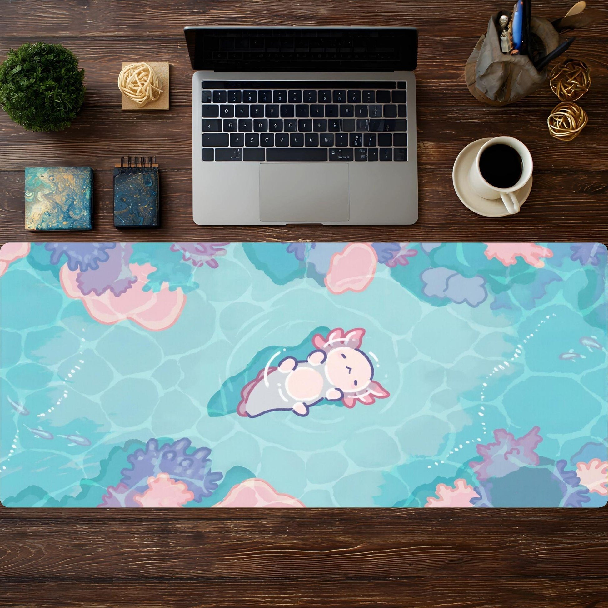 Cute Axolotl in the Pool - HEYITSTRENDY