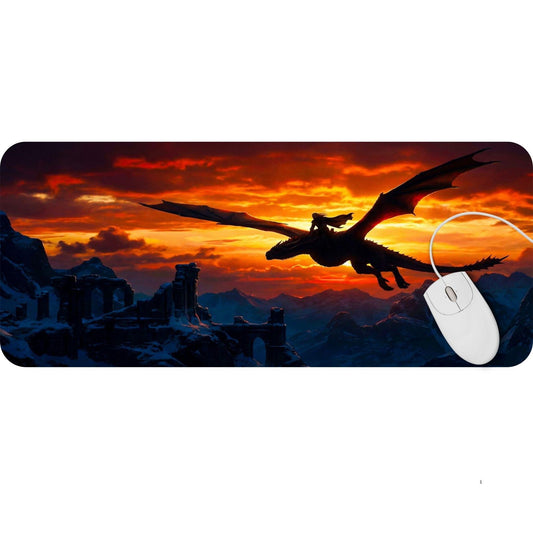 Dragon Rider Sunset Desk Pad - HEYITSTRENDY