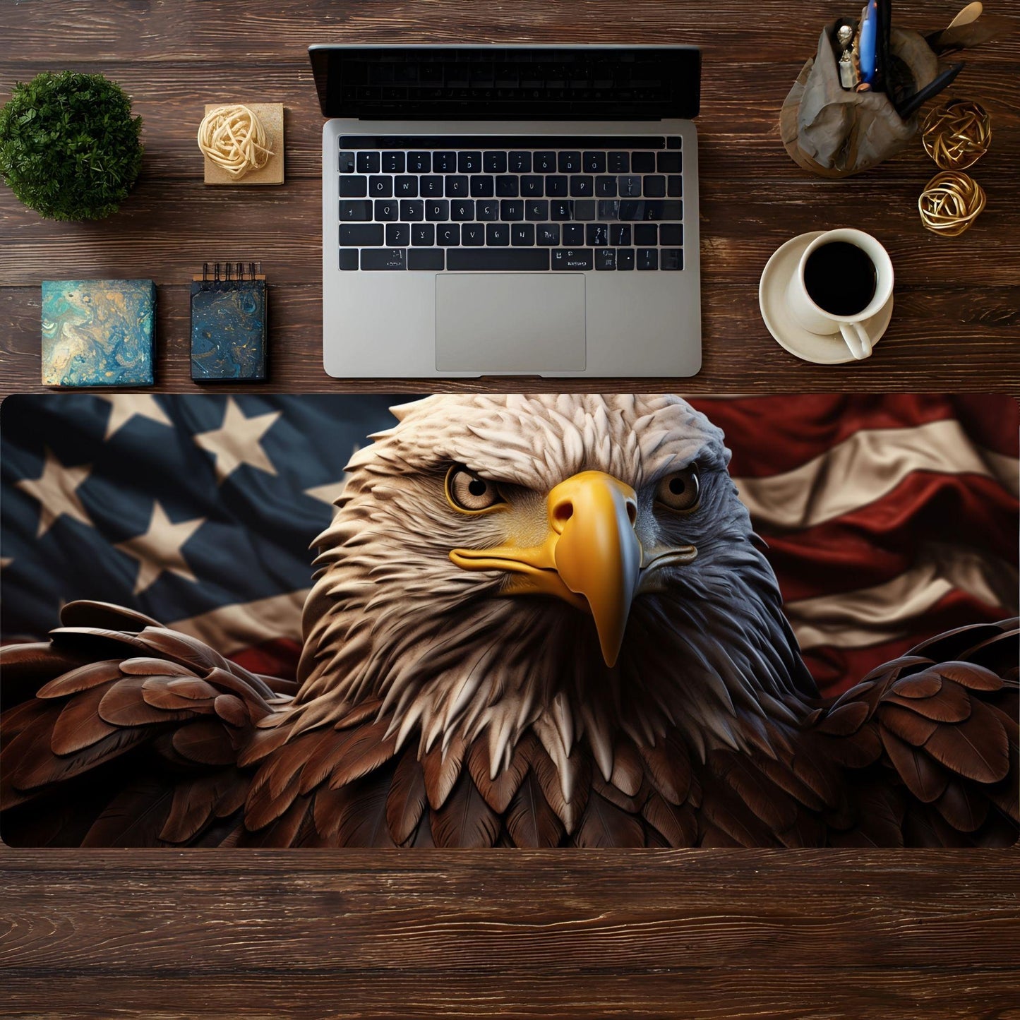 Eagle Flag Desk Pad - HEYITSTRENDY