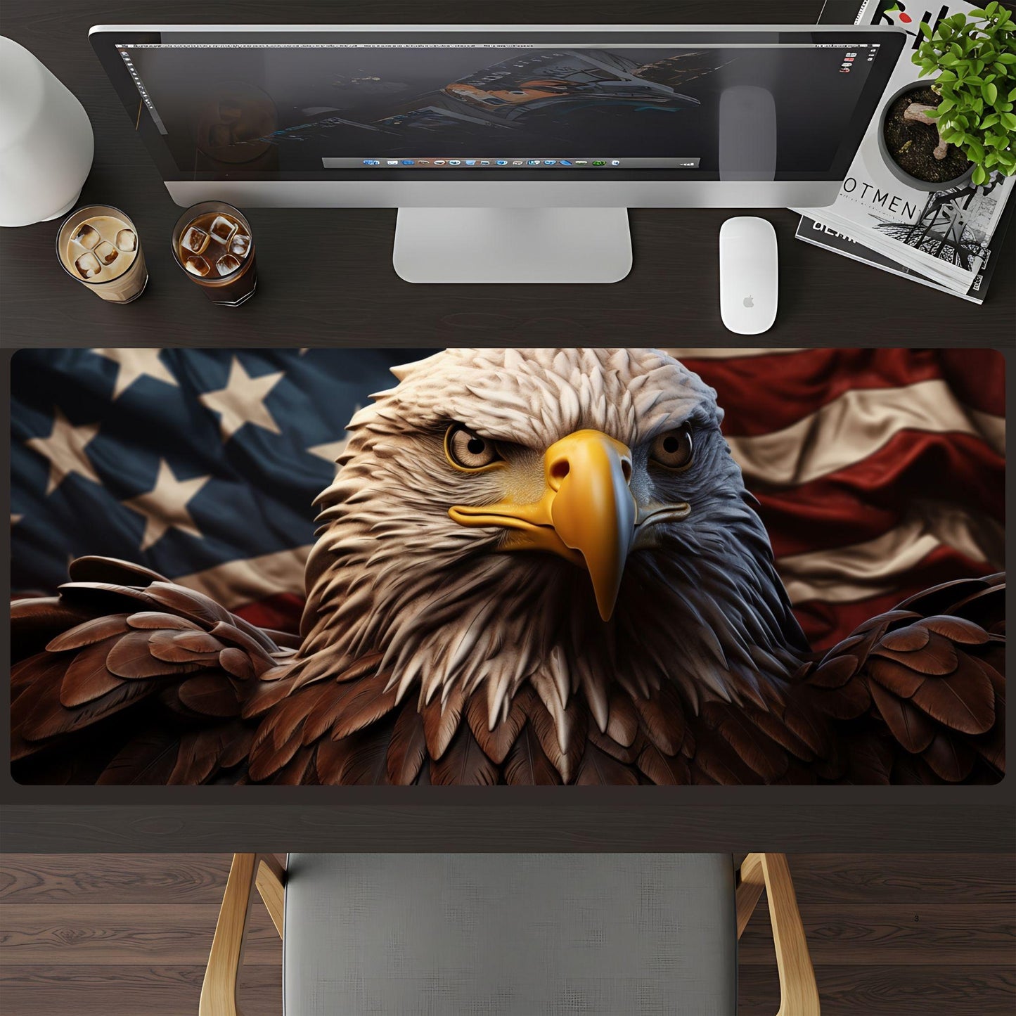 Eagle Flag Desk Pad - HEYITSTRENDY