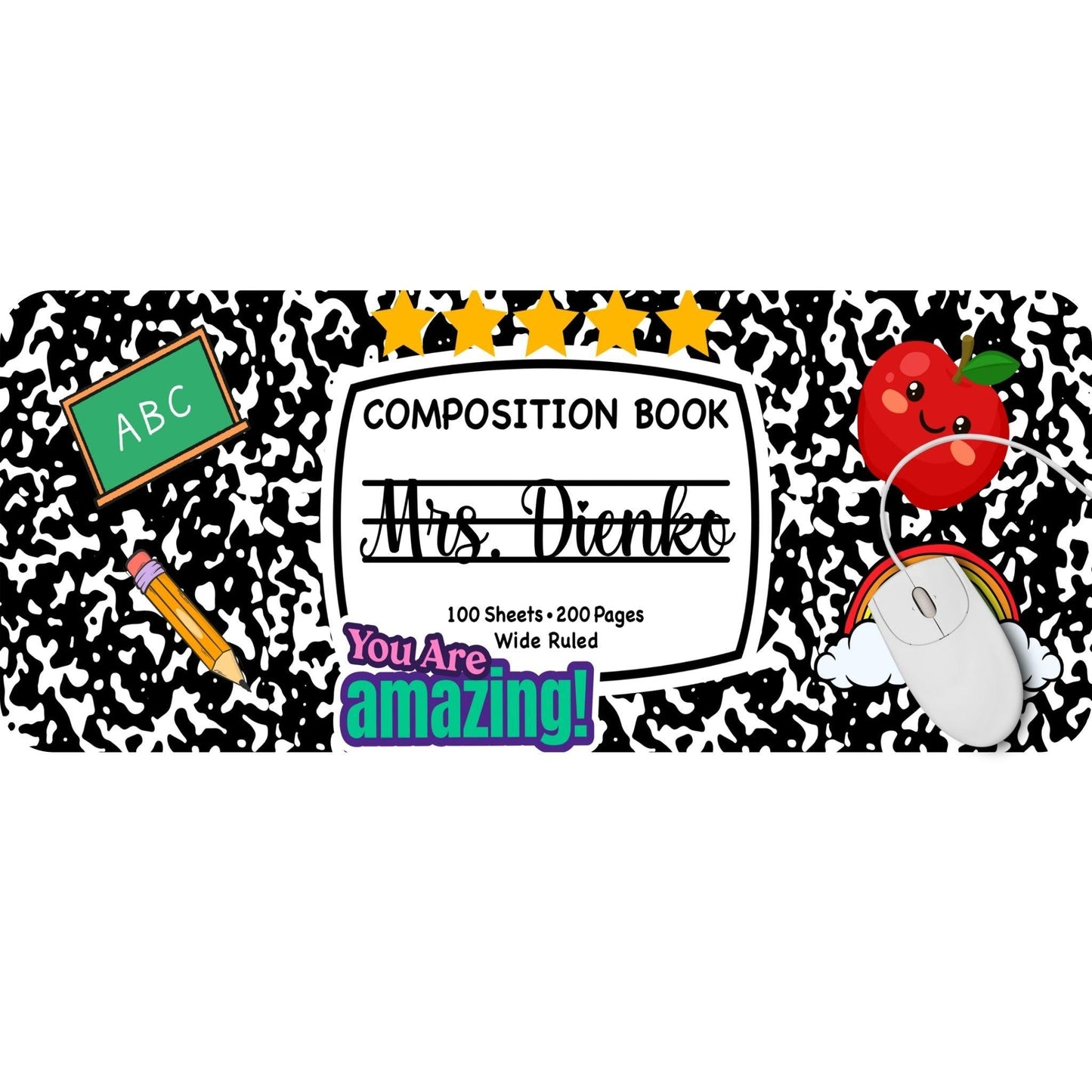 Elementary Teacher Composition Desk Pad - HEYITSTRENDY