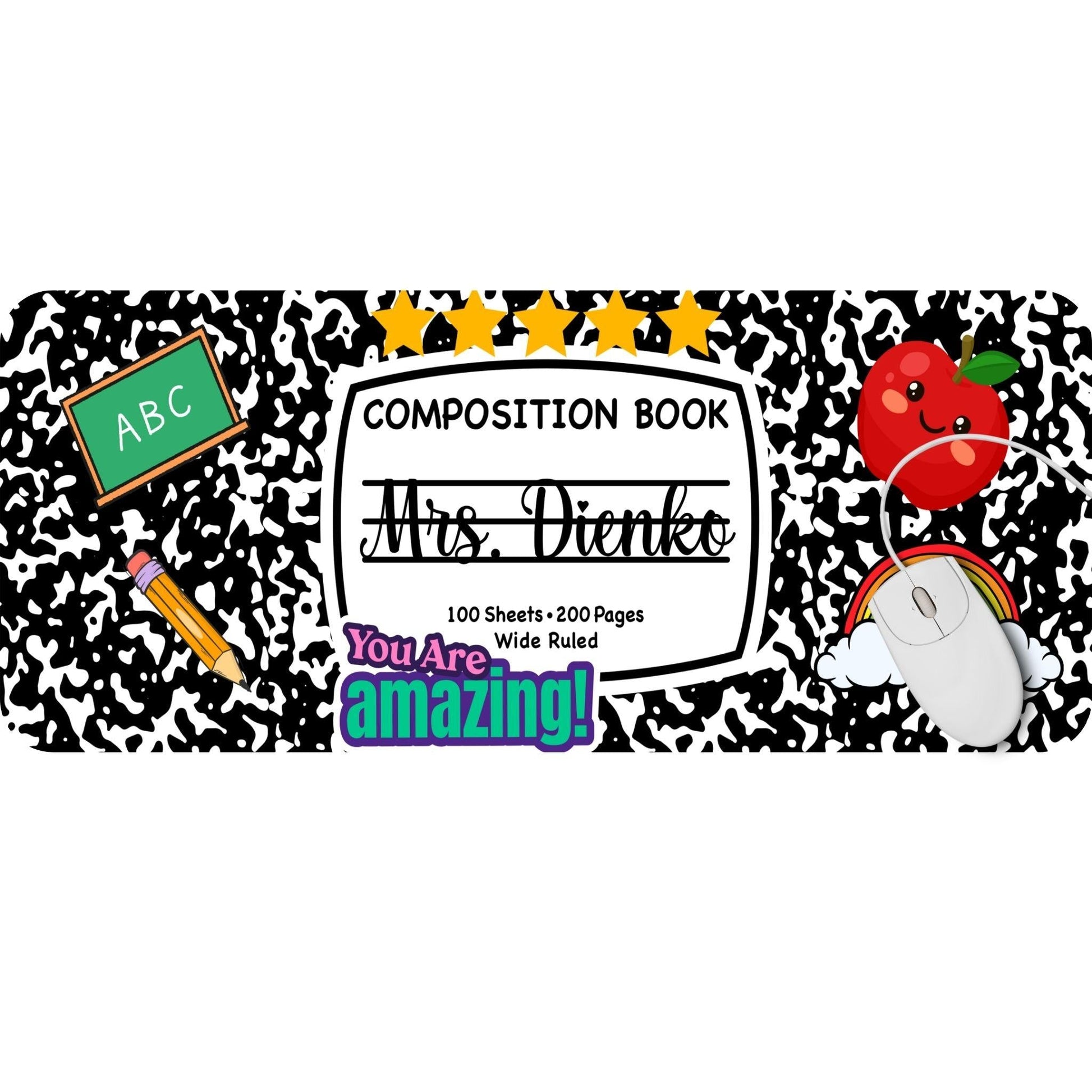 Elementary Teacher Composition Desk Pad - HEYITSTRENDY