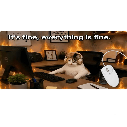 Everything is Fine Desk Pad - HEYITSTRENDY