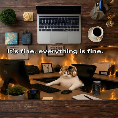Everything is Fine Desk Pad - HEYITSTRENDY