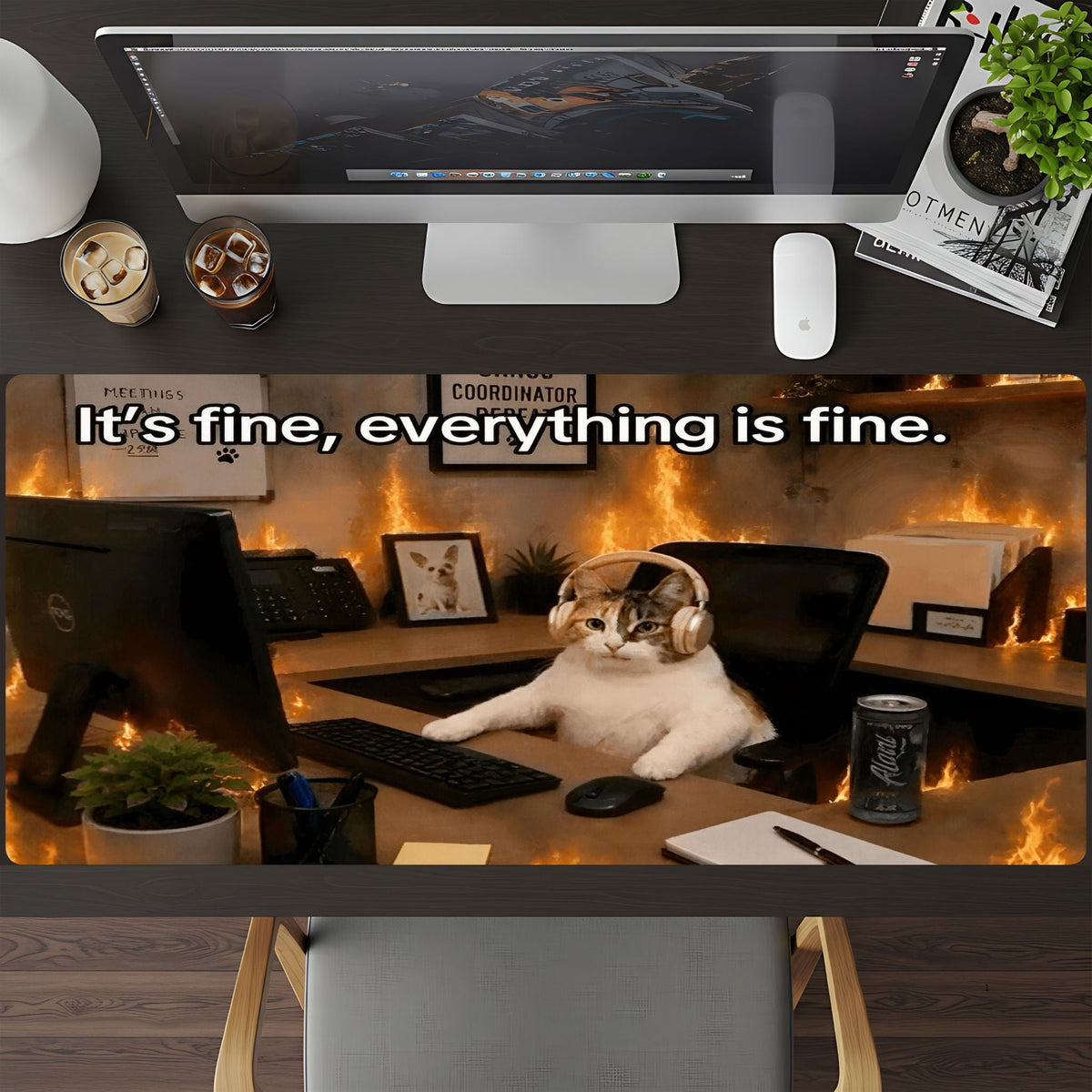 Everything is Fine Desk Pad - HEYITSTRENDY