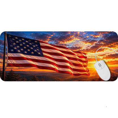 Flag in the Sunrise Desk Pad - HEYITSTRENDY