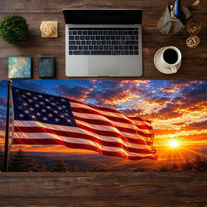 Flag in the Sunrise Desk Pad - HEYITSTRENDY