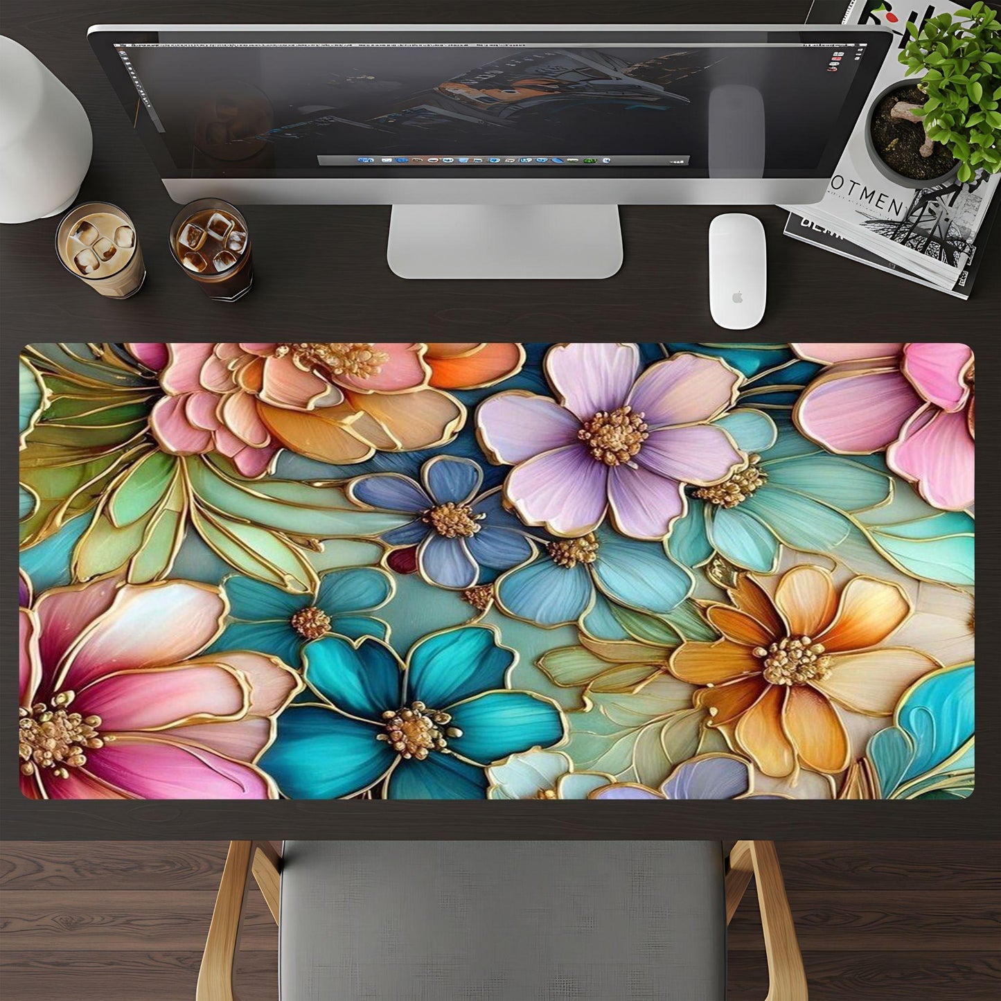 Floral Pastel Stained Glass - HEYITSTRENDY