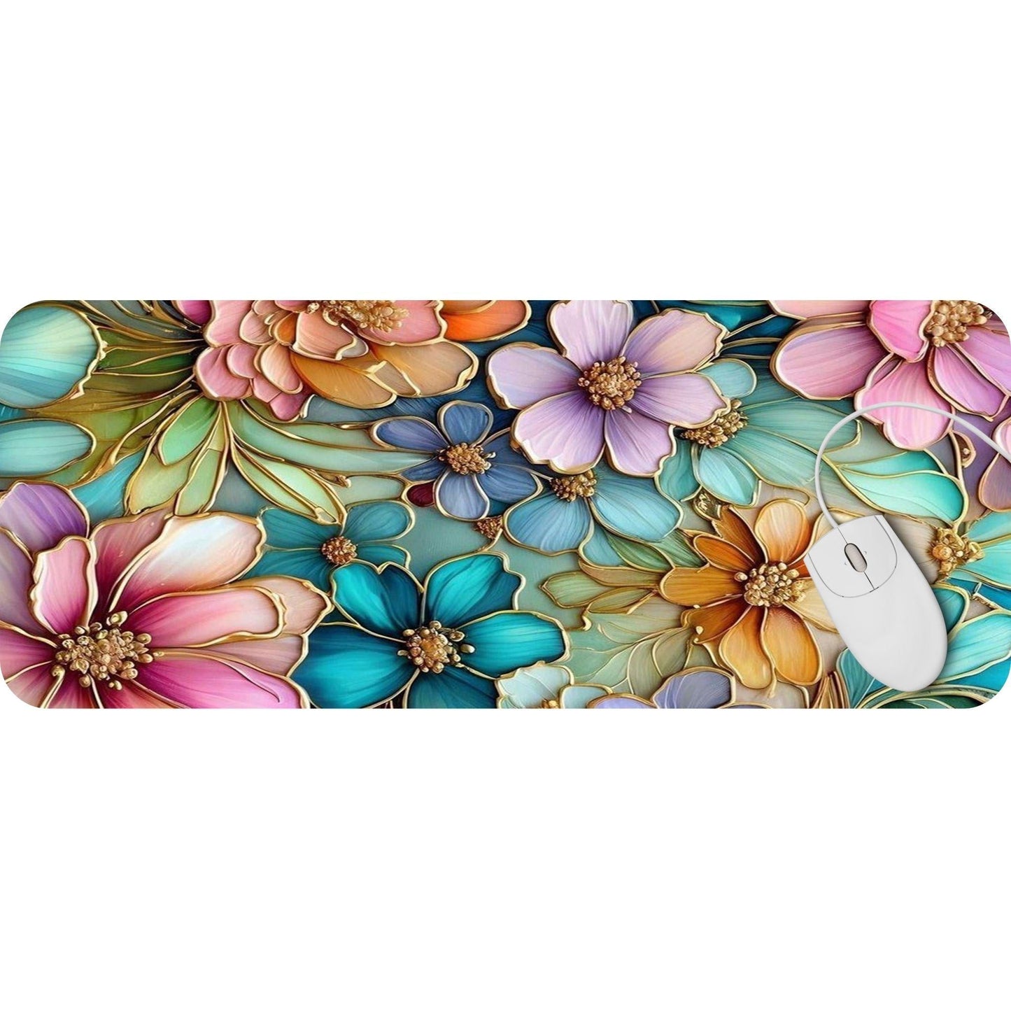 Floral Pastel Stained Glass - HEYITSTRENDY