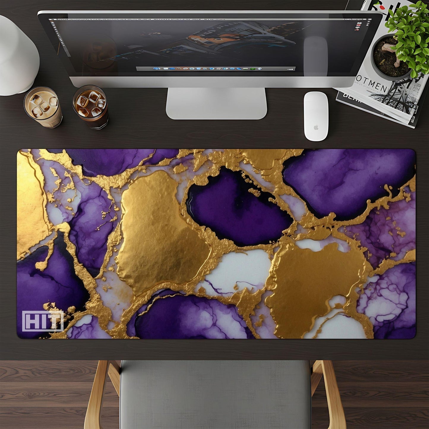 Gold & Purple Ink - HEYITSTRENDY