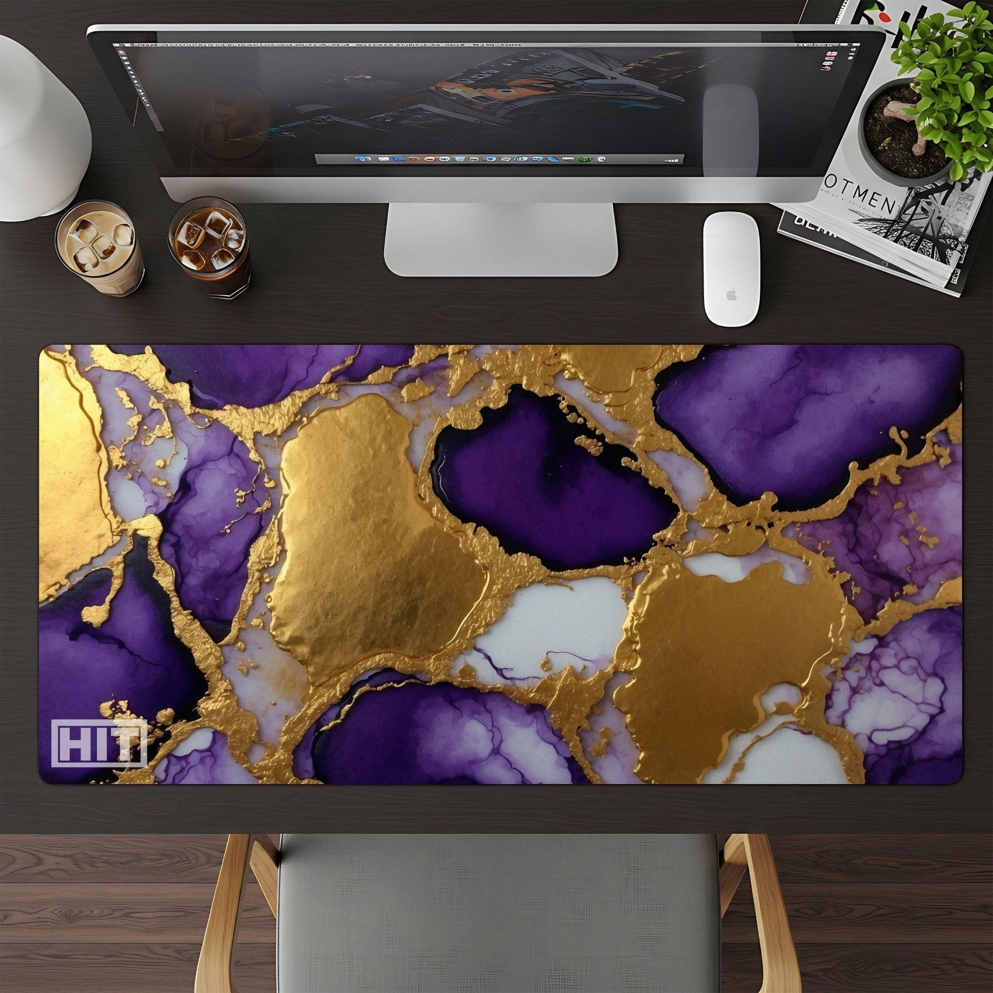 Gold & Purple Ink - HEYITSTRENDY