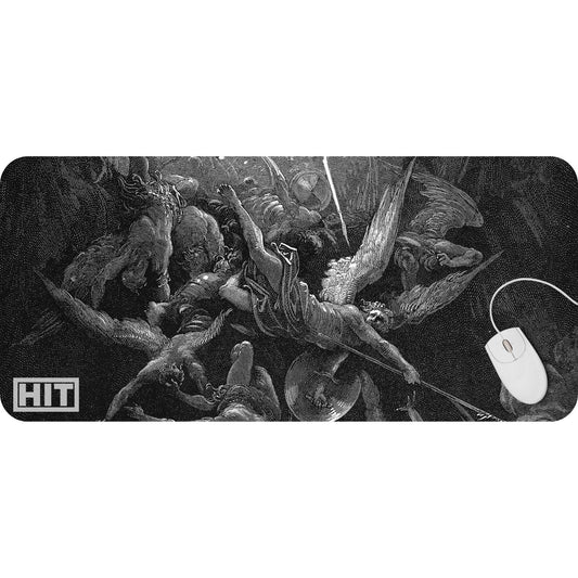 Gothic Angel Fight Desk Pad - HEYITSTRENDY