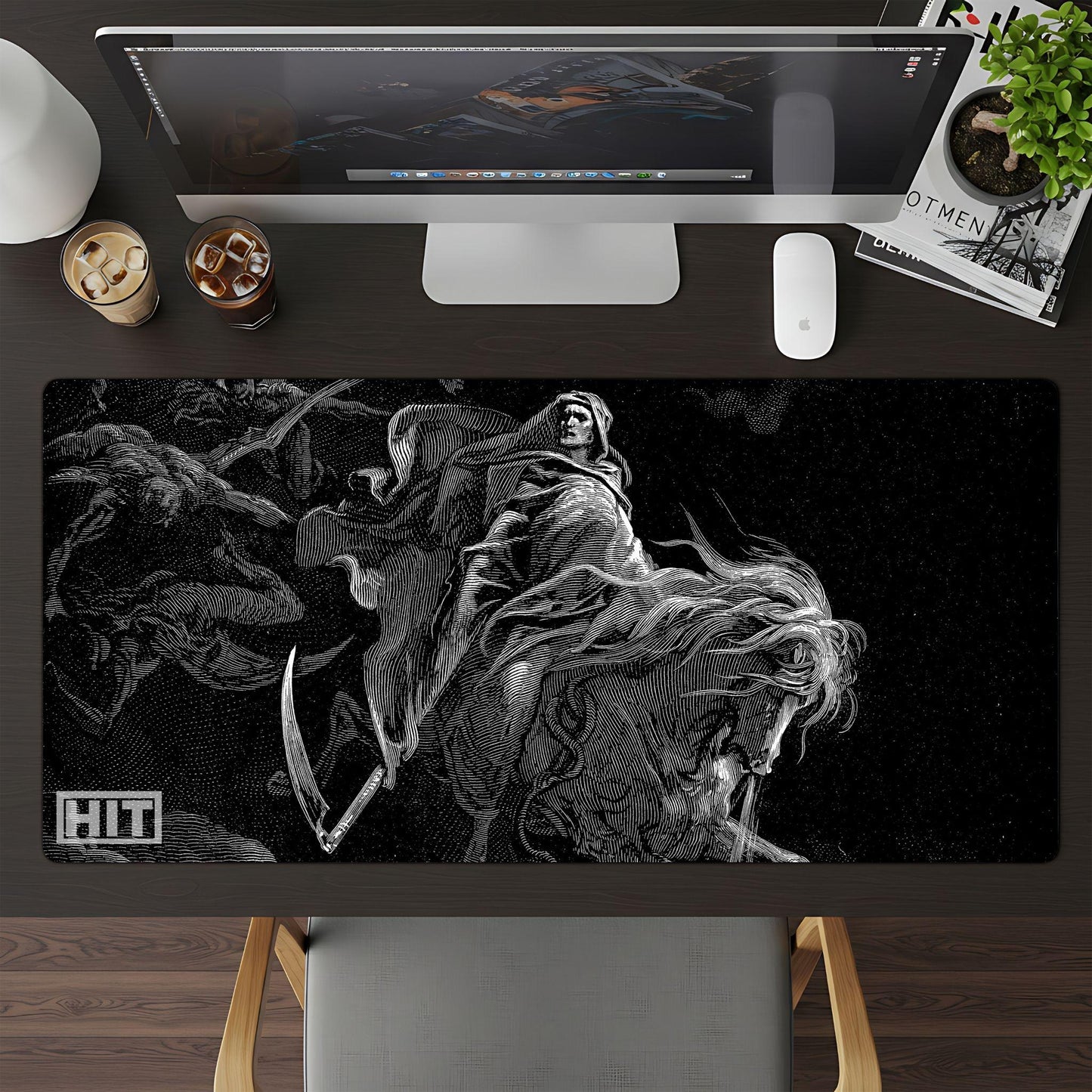 Gothic Grim Reaper Desk Pad - HEYITSTRENDY