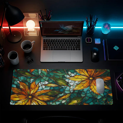 Green Floral Stained Glass - HEYITSTRENDY