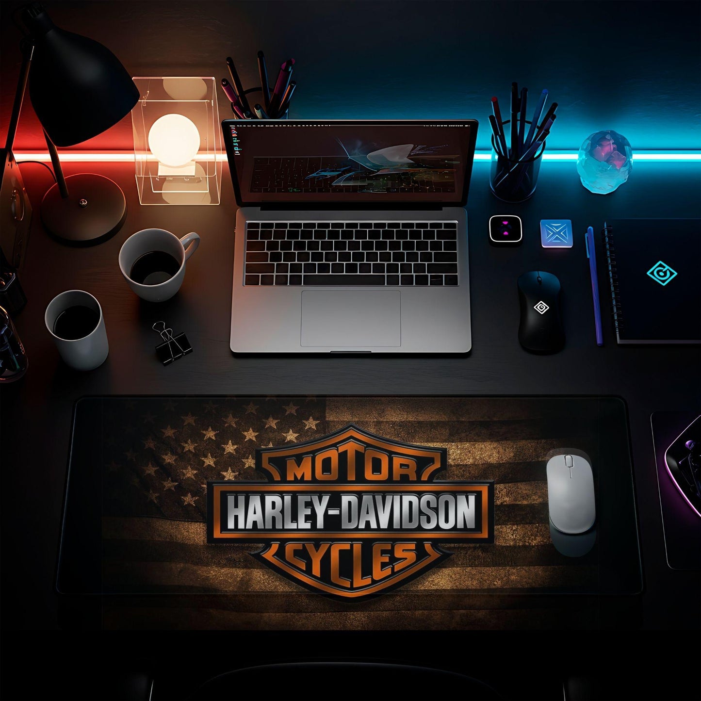 Harley Flag Desk Pad - HEYITSTRENDY