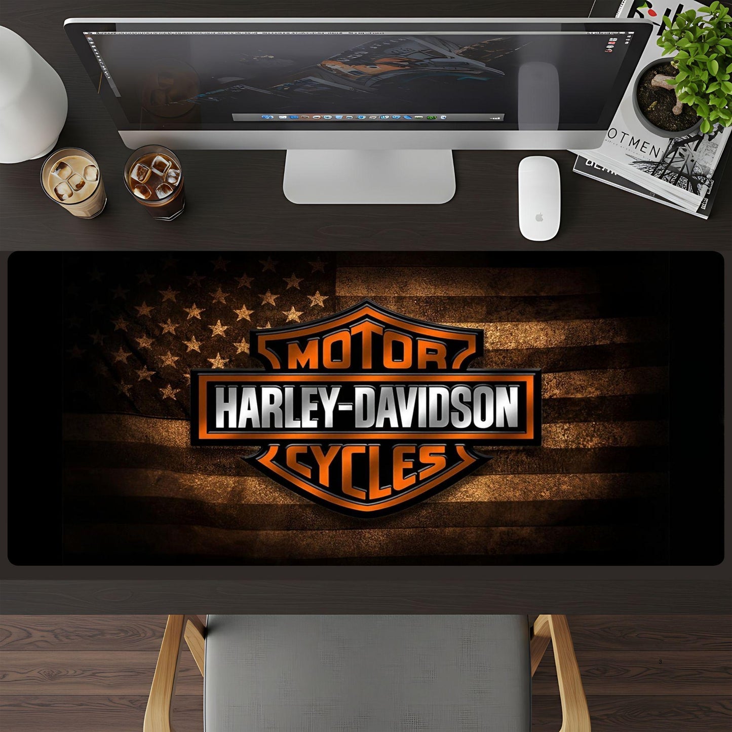 Harley Flag Desk Pad - HEYITSTRENDY
