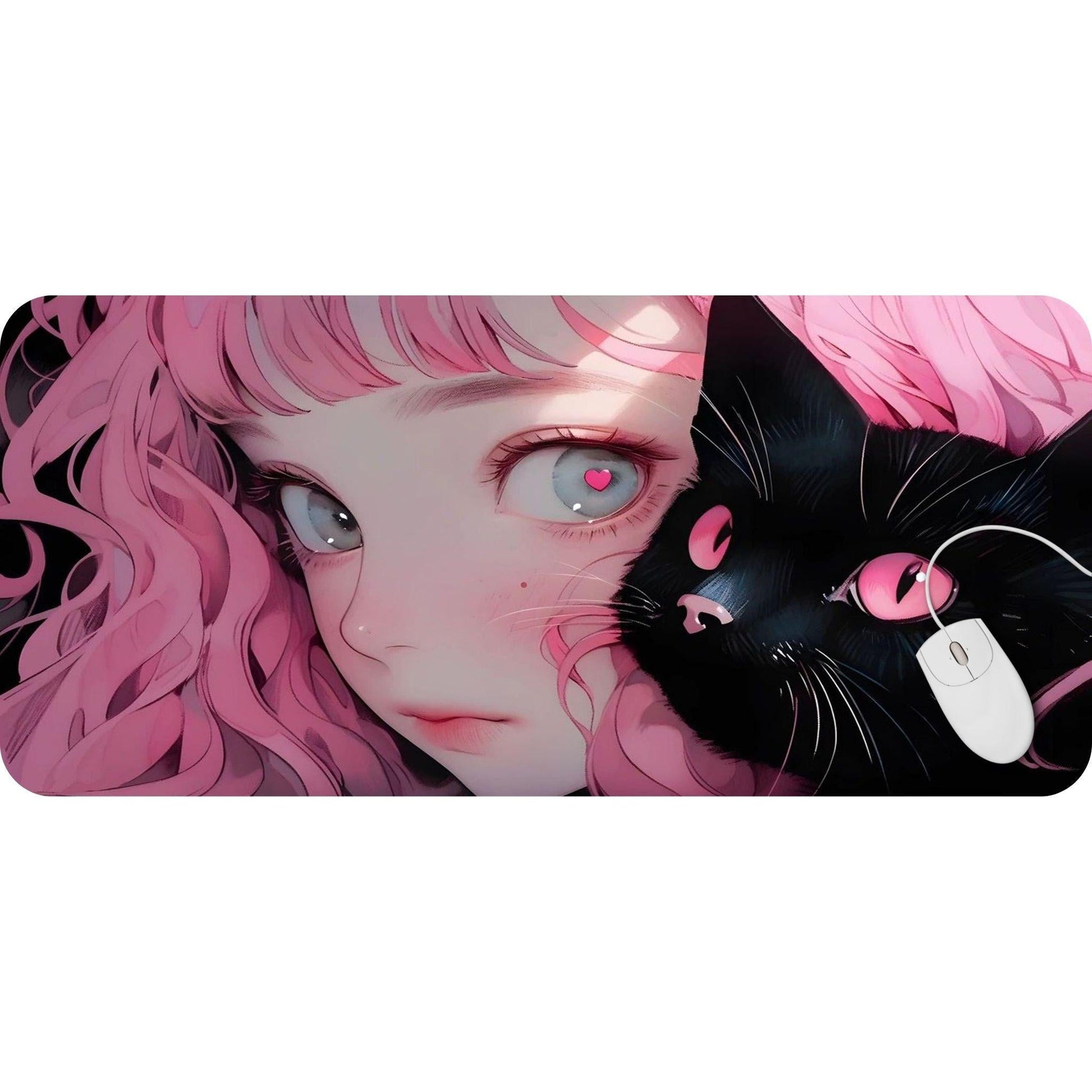 Kawaii girl and her cat - HEYITSTRENDY