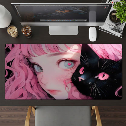 Kawaii girl and her cat - HEYITSTRENDY