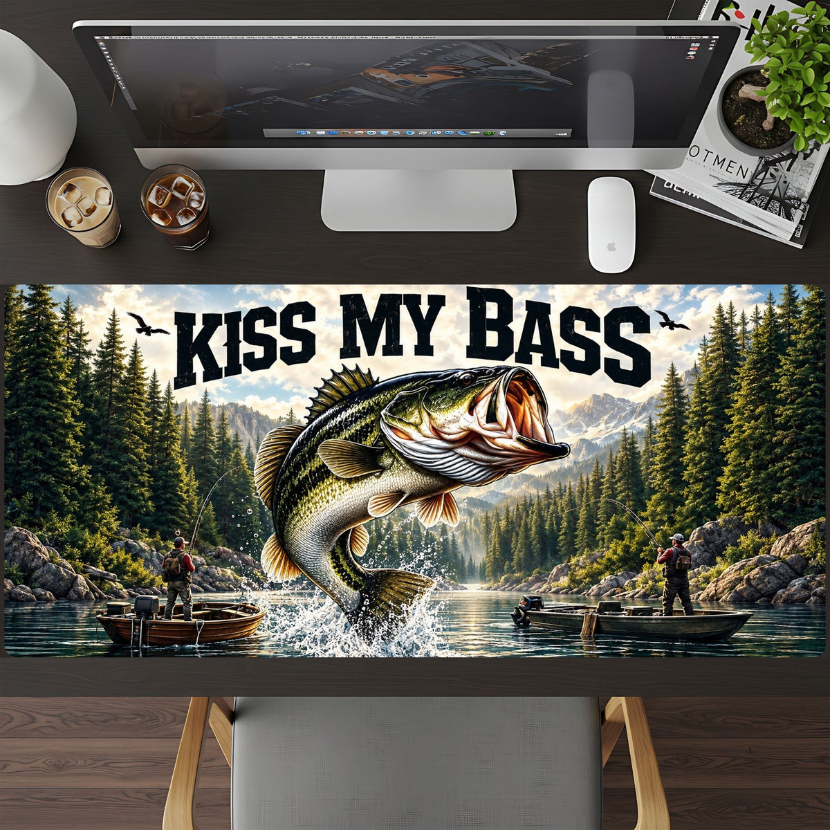 Kiss My Bass Desk Pad - HEYITSTRENDY