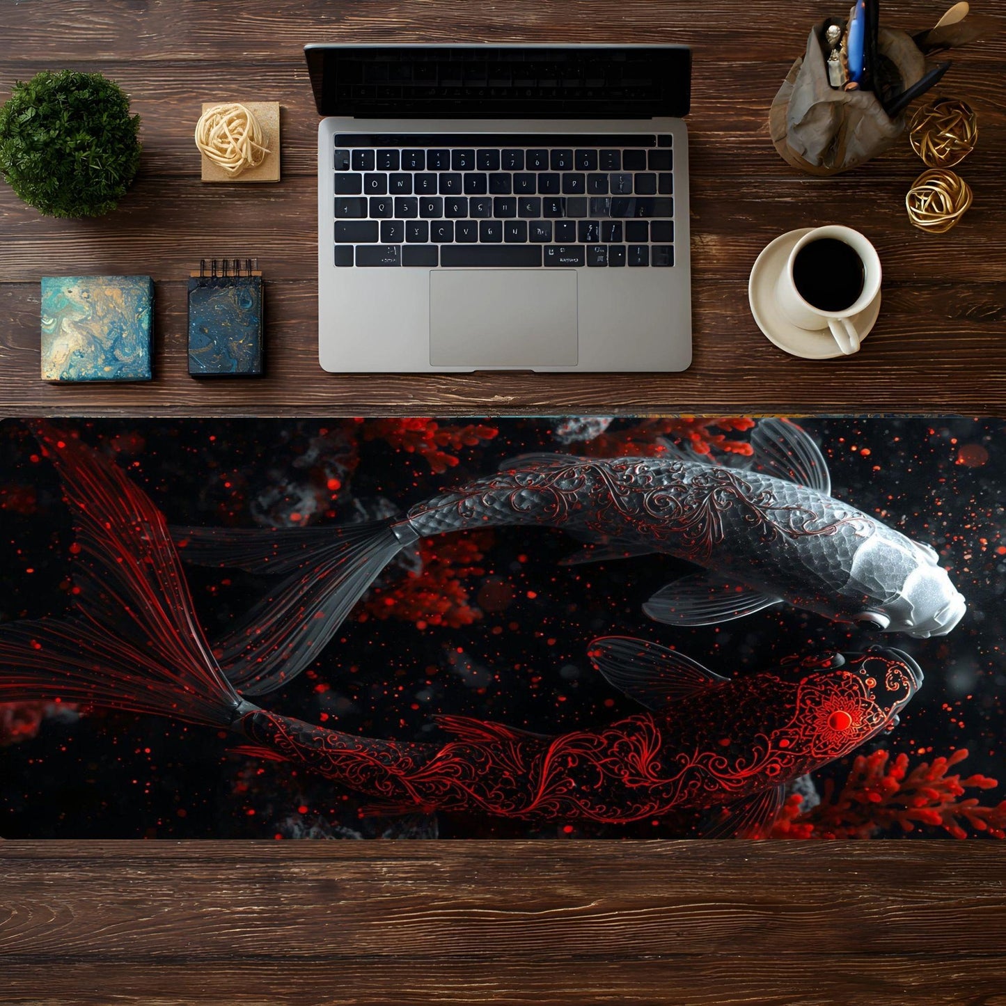 Koi Fish Blue and Red - HEYITSTRENDY