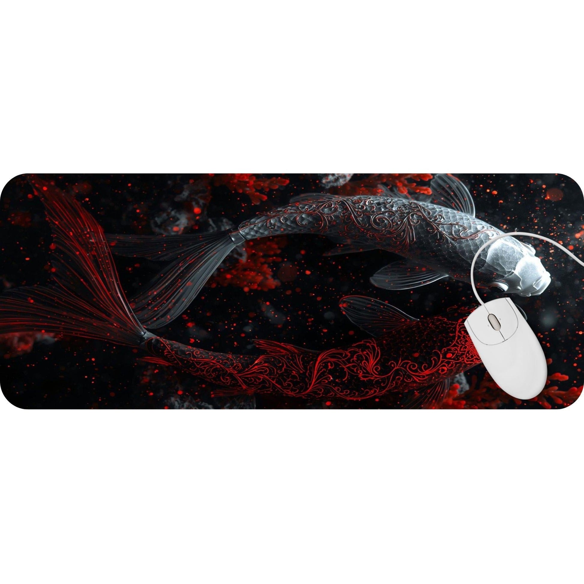 Koi Fish Blue and Red - HEYITSTRENDY